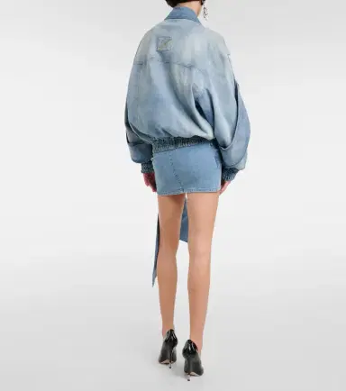 BLUMARINE Denim bomber jacket | Thumbnail 2