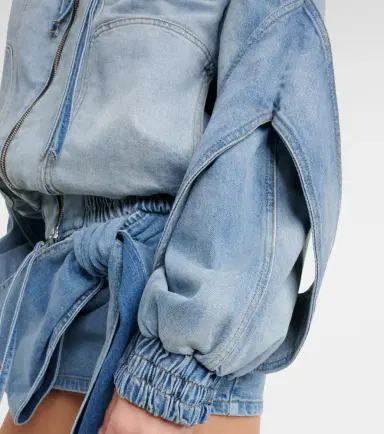 BLUMARINE Denim bomber jacket | Thumbnail 4