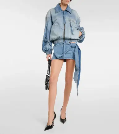 BLUMARINE Denim bomber jacket | Thumbnail 6