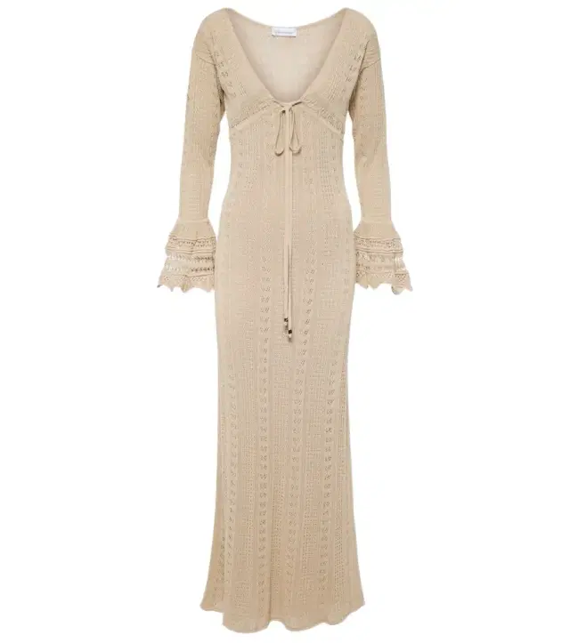 BLUMARINE Crochet maxi dress