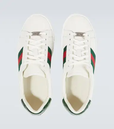 Gucci Ace Web Stripe leather sneakers | Thumbnail 2 Gucci Ace Web Stripe leather sneakers | Thumbnail 2