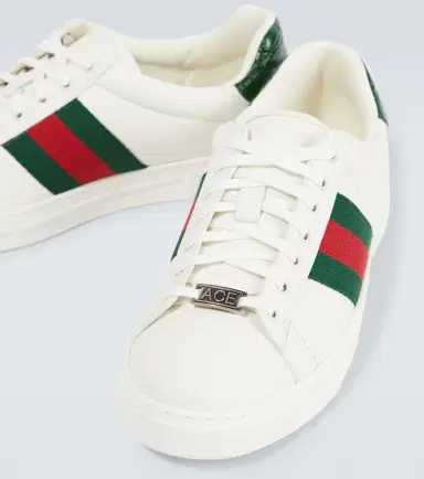 Gucci Ace Web Stripe leather sneakers | Thumbnail 6 Gucci Ace Web Stripe leather sneakers | Thumbnail 6