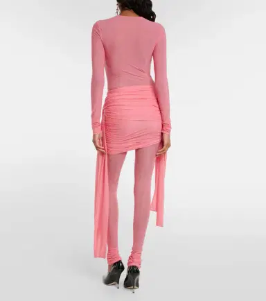 BLUMARINE Ruched jersey mini skirt | Thumbnail 2