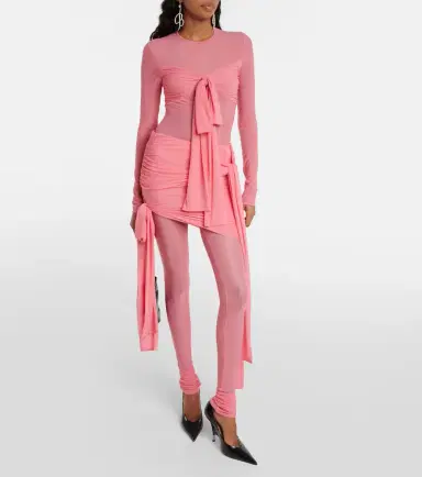 BLUMARINE Ruched jersey mini skirt | Thumbnail 5