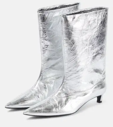 Jil Sander Metallic leather ankle boots | Thumbnail 4