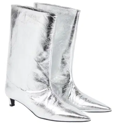 Jil Sander Metallic leather ankle boots | Thumbnail 1