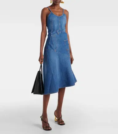 JW Anderson Asymmetric denim midi dress | Thumbnail 2
