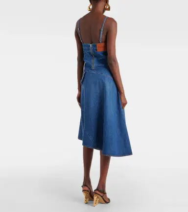 JW Anderson Asymmetric denim midi dress | Thumbnail 3