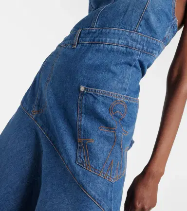 JW Anderson Asymmetric denim midi dress | Thumbnail 6