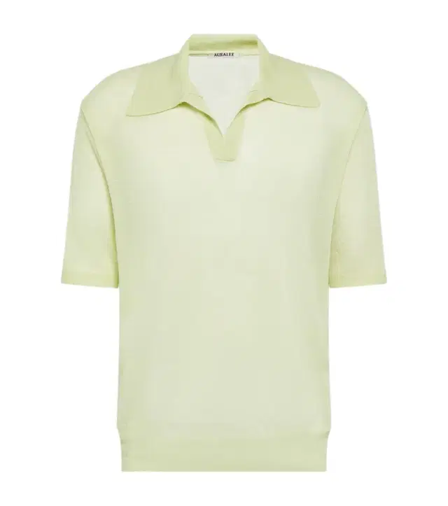 Auralee Wool and silk polo sweater