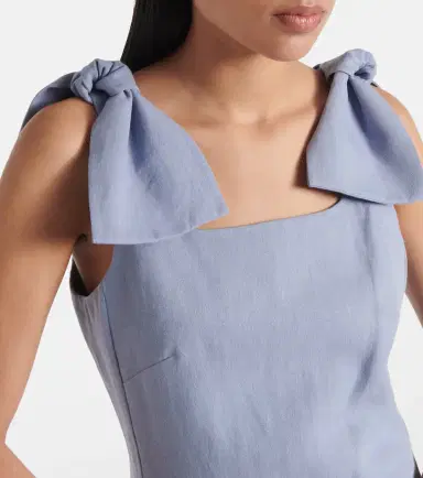 Chloe Chloé Linen midi dress | Thumbnail 3