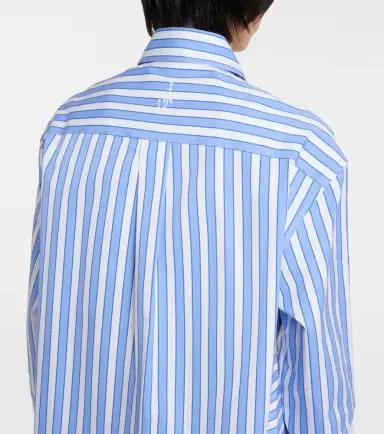 JW Anderson Striped peplum cotton shirt | Thumbnail 6