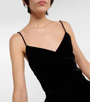 Chloe Chloé Velvet and silk maxi dress | Thumbnail 3