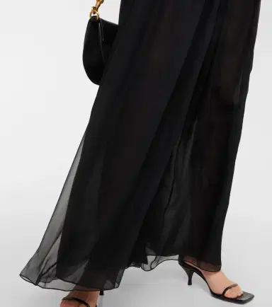 Chloe Chloé Velvet and silk maxi dress | Thumbnail 5