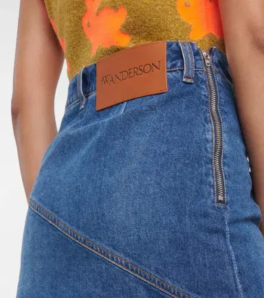 JW Anderson Twisted asymmetric denim miniskirt | Thumbnail 2 JW Anderson Twisted asymmetric denim miniskirt | Thumbnail 2