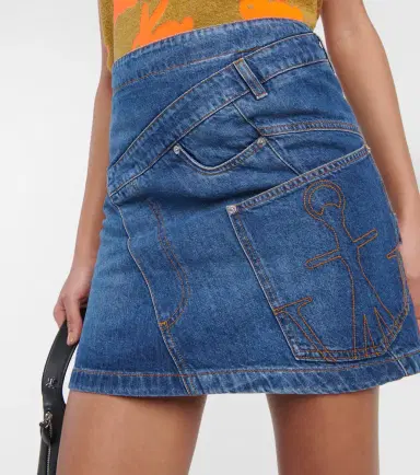 JW Anderson Twisted asymmetric denim miniskirt | Thumbnail 4 JW Anderson Twisted asymmetric denim miniskirt | Thumbnail 4