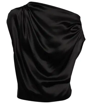 The Sei Draped one-shoulder silk top | Thumbnail 1