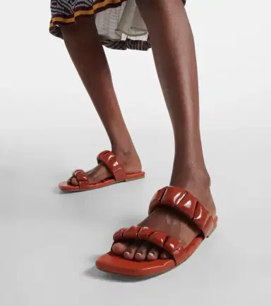 Dries Van Noten Leather slides | Thumbnail 3