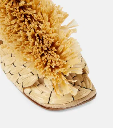 Dries Van Noten Raffia espadrille slides | Thumbnail 4