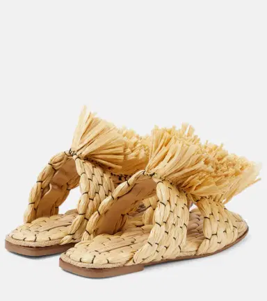 Dries Van Noten Raffia espadrille slides | Thumbnail 5