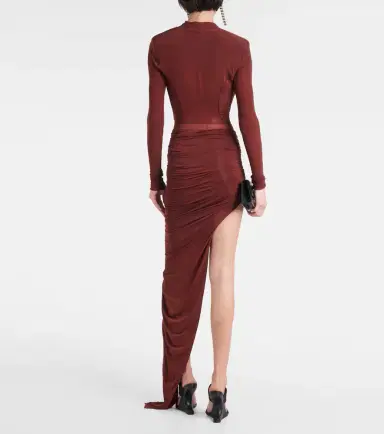 Rick Owens Gathered maxi skirt | Thumbnail 5