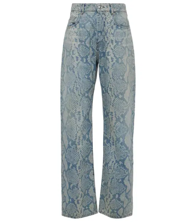 Sportmax Diego snake-print straight jeans