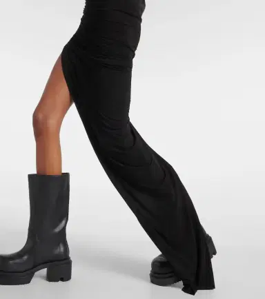 Rick Owens Edfu ruched maxi skirt | Thumbnail 2