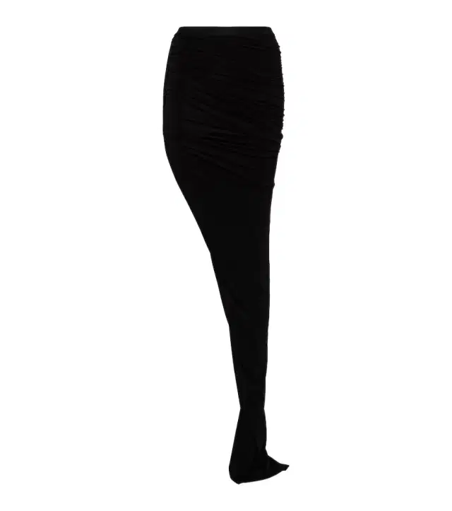 Rick Owens Edfu ruched maxi skirt