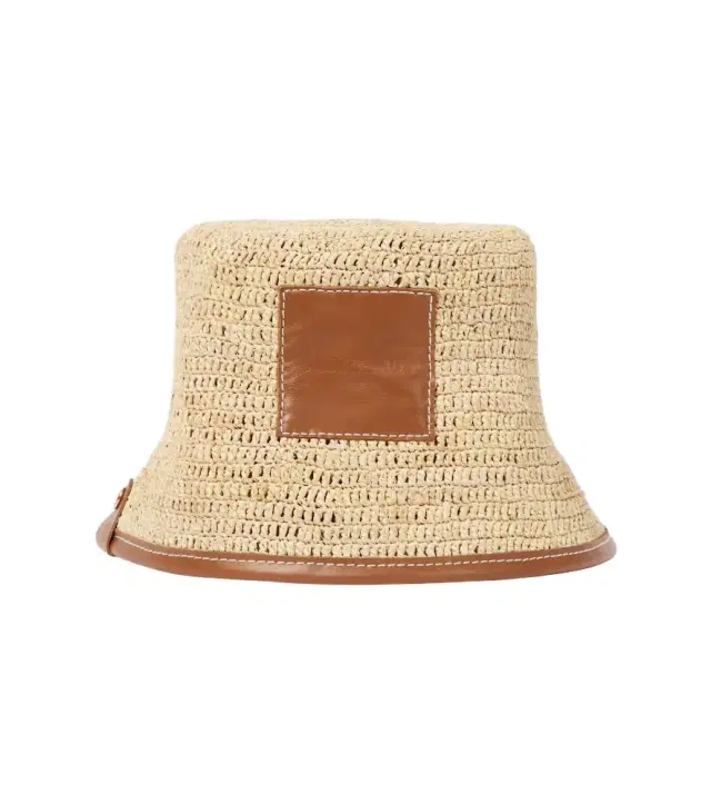 Jacquemus Le Bob Soli raffia bucket hat