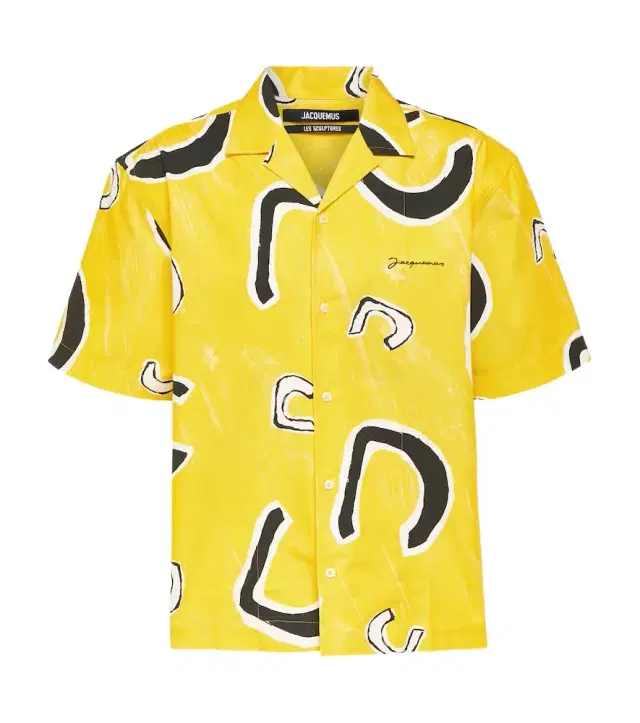 Jacquemus Jean printed cotton bowling shirt