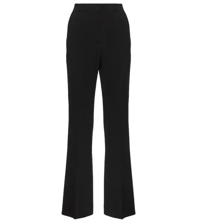 Toteme High-rise pleated crêpe flared pants