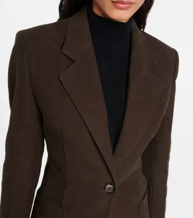 TOTEME Single-breasted cotton blazer | Thumbnail 4