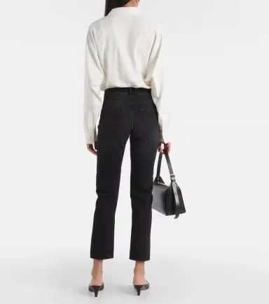 TOTEME Mid-rise cropped jeans | Thumbnail 4 TOTEME Mid-rise cropped jeans | Thumbnail 4
