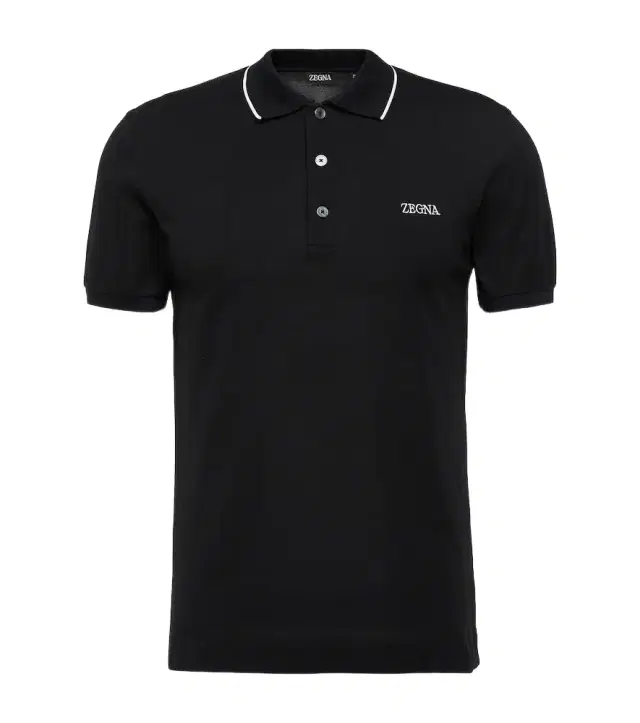 Zegna Cotton-blend polo shirt
