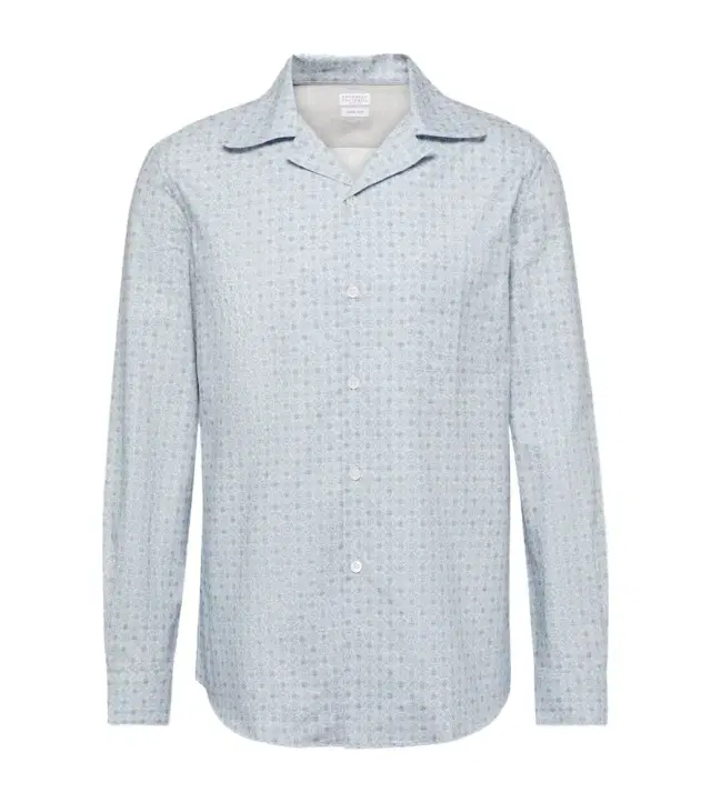 Brunello Cucinelli Printed cotton shirt