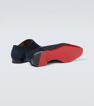 Christian Louboutin Greggo leather-trimmed Oxford shoes | Thumbnail 2 Christian Louboutin Greggo leather-trimmed Oxford shoes | Thumbnail 2
