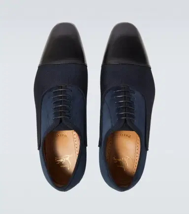 Christian Louboutin Greggo leather-trimmed Oxford shoes | Thumbnail 5 Christian Louboutin Greggo leather-trimmed Oxford shoes | Thumbnail 5