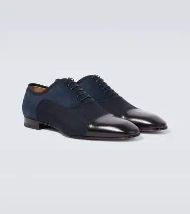 Christian Louboutin Greggo leather-trimmed Oxford shoes | Thumbnail 6 Christian Louboutin Greggo leather-trimmed Oxford shoes | Thumbnail 6