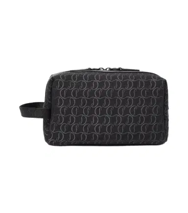 Christian Louboutin Zip N Flap logo jacquard pouch | Thumbnail 1 Christian Louboutin Zip N Flap logo jacquard pouch | Thumbnail 1