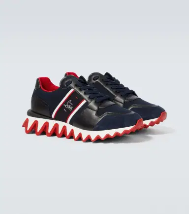 Christian Louboutin Nastroshark leather and canvas sneakers | Thumbnail 2 Christian Louboutin Nastroshark leather and canvas sneakers | Thumbnail 2