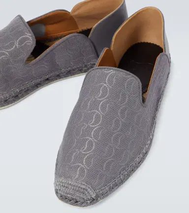 Christian Louboutin Espadon leather-trimmed jacquard espadrilles | Thumbnail 2 Christian Louboutin Espadon leather-trimmed jacquard espadrilles | Thumbnail 2
