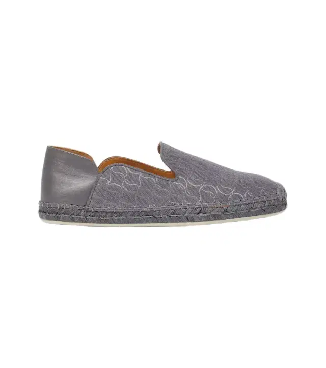 Christian Louboutin Espadon leather-trimmed jacquard espadrilles