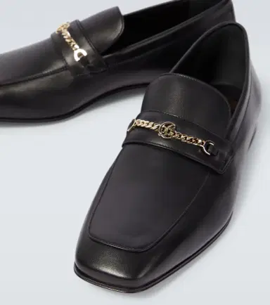 Christian Louboutin MJ Moc chain-detail leather loafers | Thumbnail 3 Christian Louboutin MJ Moc chain-detail leather loafers | Thumbnail 3