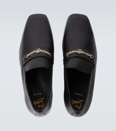 Christian Louboutin MJ Moc chain-detail leather loafers | Thumbnail 6 Christian Louboutin MJ Moc chain-detail leather loafers | Thumbnail 6