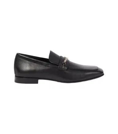 Christian Louboutin MJ Moc chain-detail leather loafers | Thumbnail 1 Christian Louboutin MJ Moc chain-detail leather loafers | Thumbnail 1