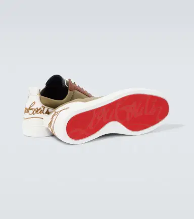 Christian Louboutin Fun Louis Junior leather and canvas sneakers | Thumbnail 5 Christian Louboutin Fun Louis Junior leather and canvas sneakers | Thumbnail 5