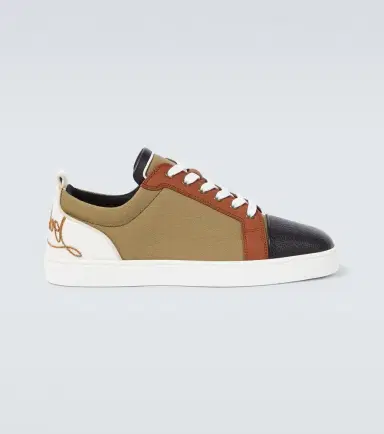 Christian Louboutin Fun Louis Junior leather and canvas sneakers | Thumbnail 6 Christian Louboutin Fun Louis Junior leather and canvas sneakers | Thumbnail 6