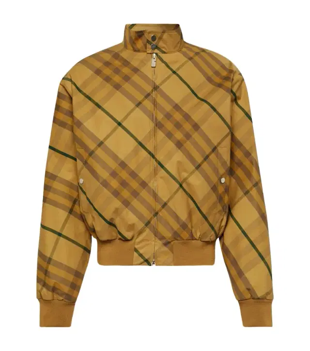 Burberry Check cotton twill bomber jacket