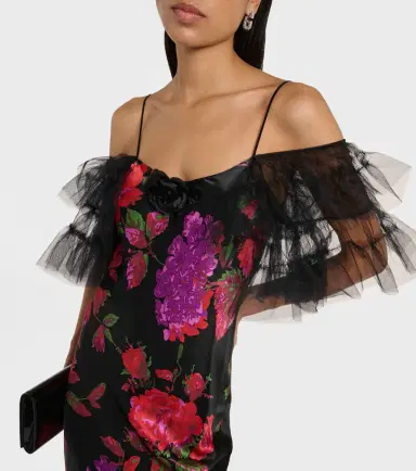 Rodarte Tiered silk tulle gown | Thumbnail 4