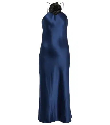 Rodarte Floral-appliqué silk midi dress | Thumbnail 1